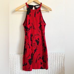 PARKER Brittany Dress in Poinsettia, Mini Dress, Size XS